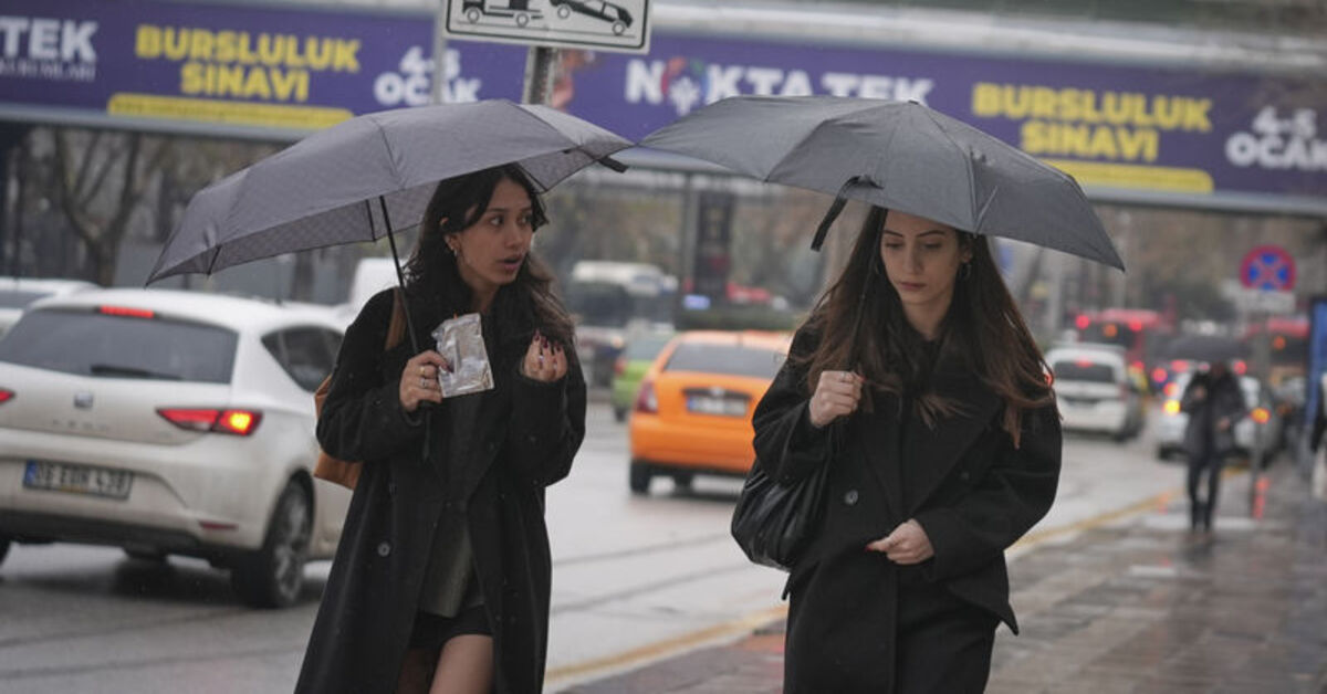 Meteoroloji’den bu bölgeler için sağanak yağmur ve  kar yağışı uyarısı